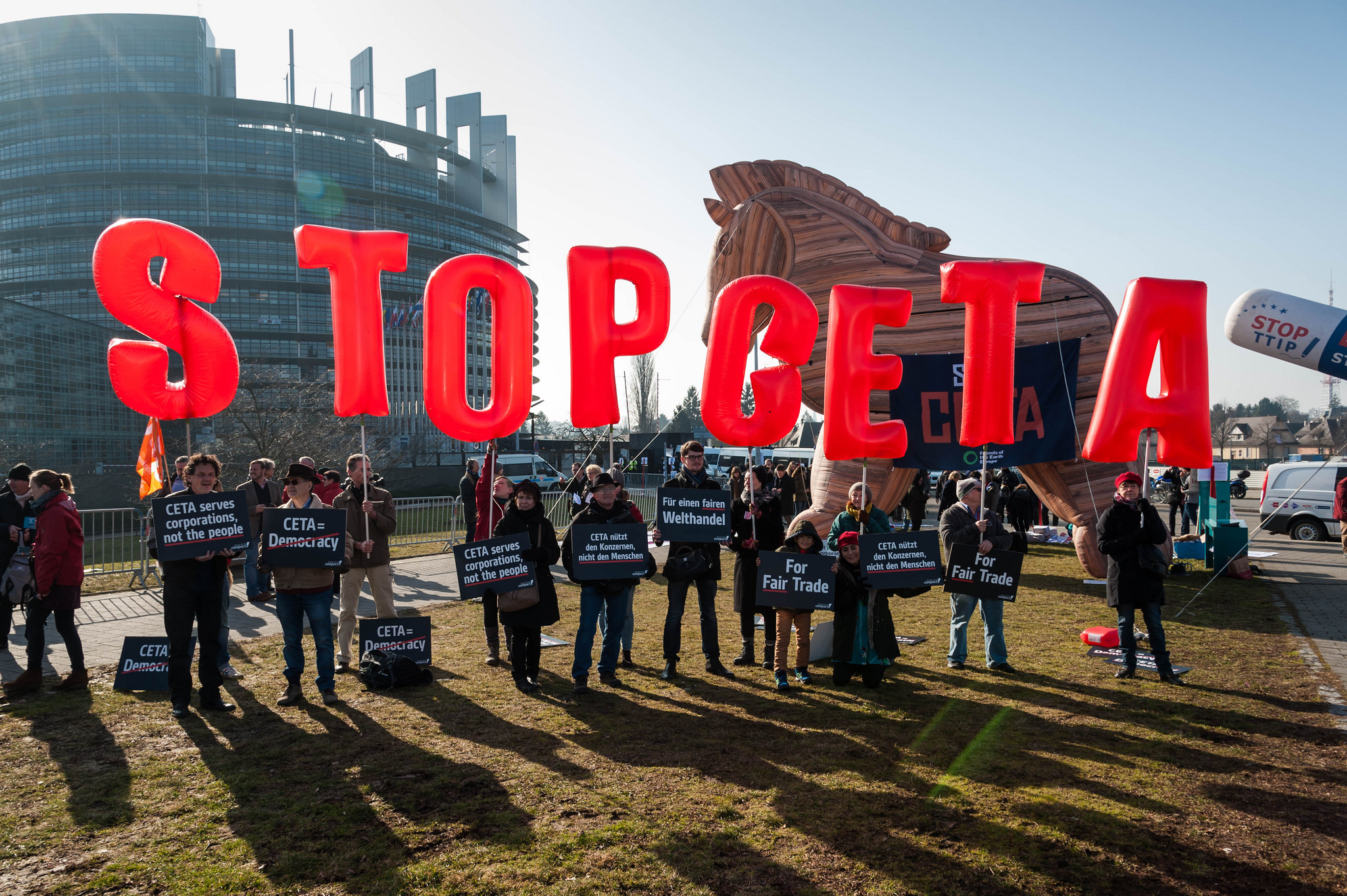 Manifestation contre le CETA, février 2017